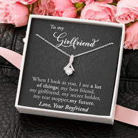 Thumbnail for Girlfriend Necklace � Girlfriend Gift, Gift For Girlfriend, Anniversary Necklace Gift For Girlfriend, Girlfriend Birthday Necklace Gift