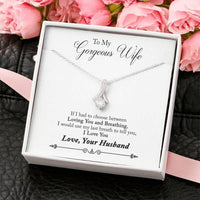 Thumbnail for Wife Necklace, To My Gorgeous Wife Necklace � Gift For Wife From Husband