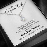 Thumbnail for Wife Necklace, To My Gorgeous Wife Necklace � Gift For Wife From Husband