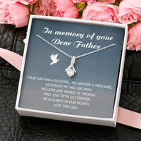 Thumbnail for Loss Of Father Gift Necklace, Condolence, Loss Of Dad Gift, Mourning, Grieving, Passing, Sympathy Gift, Dad Memorial Gift, Gift For Daughter