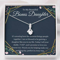 Thumbnail for Stepdaughter Necklace, Daughter Of The Groom Gift Necklace, Stepdaughter Wedding Gift From Bride