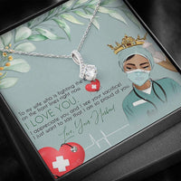 Thumbnail for Wife Necklace, To My Doctor Wife � Doctor Wife Necklace � Alluring Beauty Necklace With Gift Box