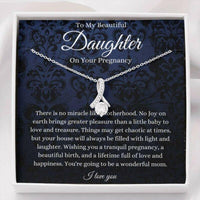 Thumbnail for Daughter Necklace, Daughter Pregnancy, Gift For Mom To Be, Expecting Mom, Pregnant Daughter