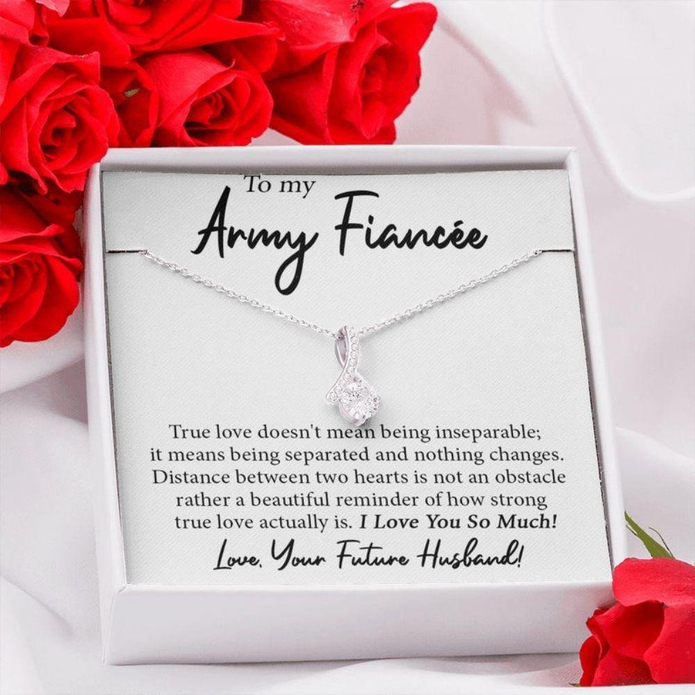 Future Wife Necklace, Future Army Wife, Army Fiancee Necklace, Engagement Gift For Army Girlfriend, Bride To Be, Necklace For Army Wife