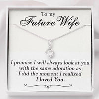 Thumbnail for Future Wife Necklace, To My Future Wife Necklace, Engagement Gift For Future Wife, Sentimental Gift For Bride Groom, Fiance Gift