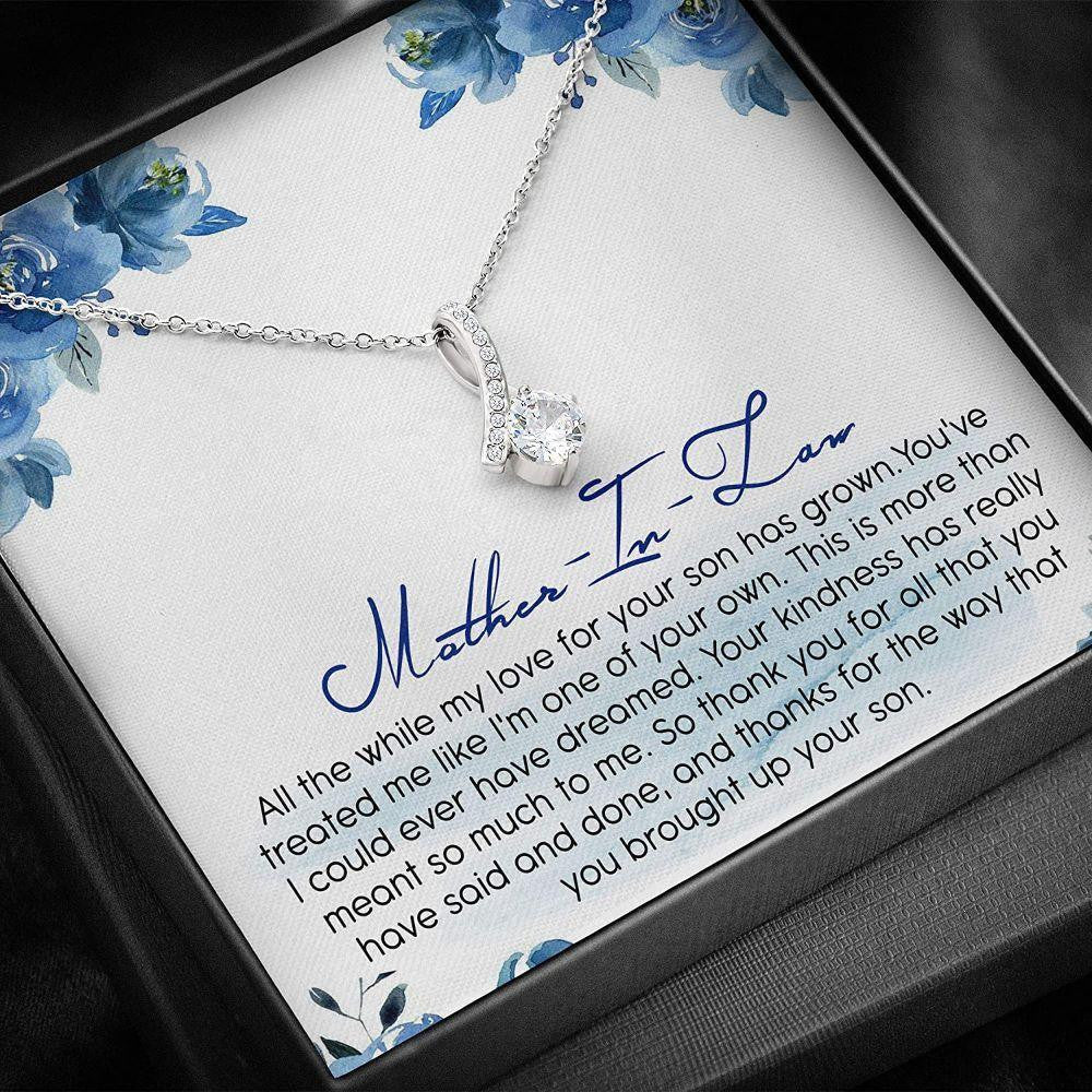 Mother-in-Law Necklace Gift � Thank You Mother Of The Groom Necklace