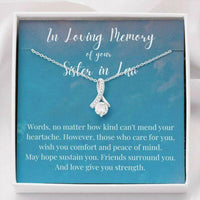 Thumbnail for Loss Of Sister In Law Necklace Gift, Grief Gift, Sympathy Gift, Remembrance Gift, Memorial Necklace