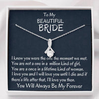 Thumbnail for Future Wife Necklace, To My Bride Beautiful Necklace Gift From Groom, Wedding Day Gift For Bride From Groom