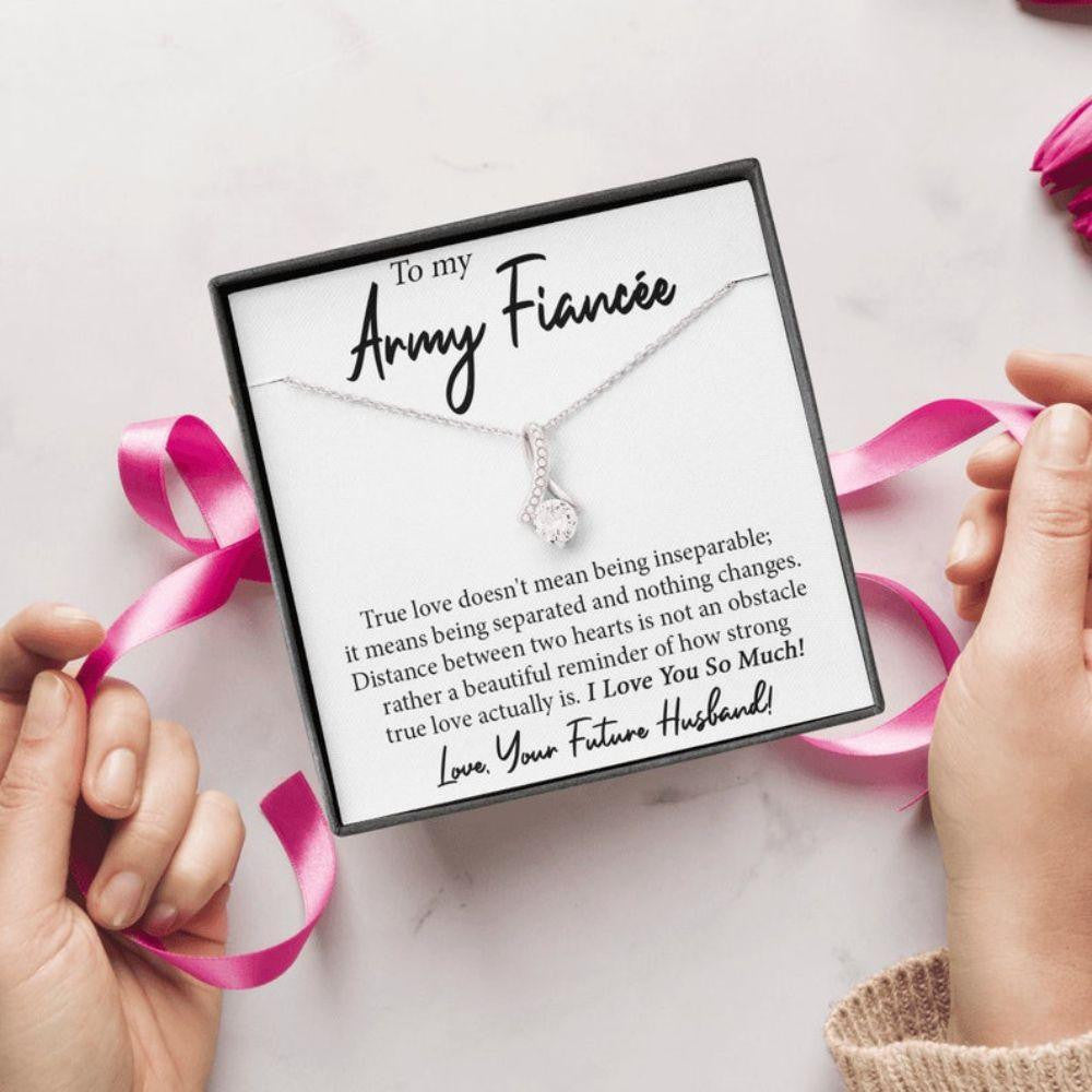Future Wife Necklace, Future Army Wife, Army Fiancee Necklace, Engagement Gift For Army Girlfriend, Bride To Be, Necklace For Army Wife