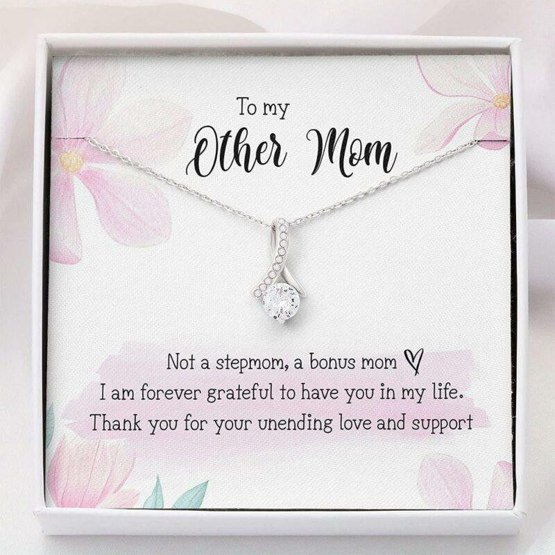 Mom Necklace, Stepmom Necklace, Other Mom Gift For Bonus Mom Necklace Thank Mom Gift Mother Day