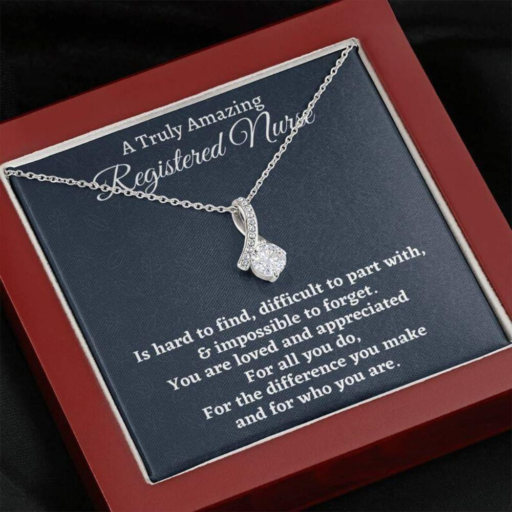 Registered Nurse Necklace Gift, Appreciation Gift For A Registered Nurse, Love Knot Necklace, Nurse Gift