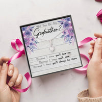 Thumbnail for Godmother Necklace Proposal Box, Will You Be My Godmother, Fairy Godmother Necklace