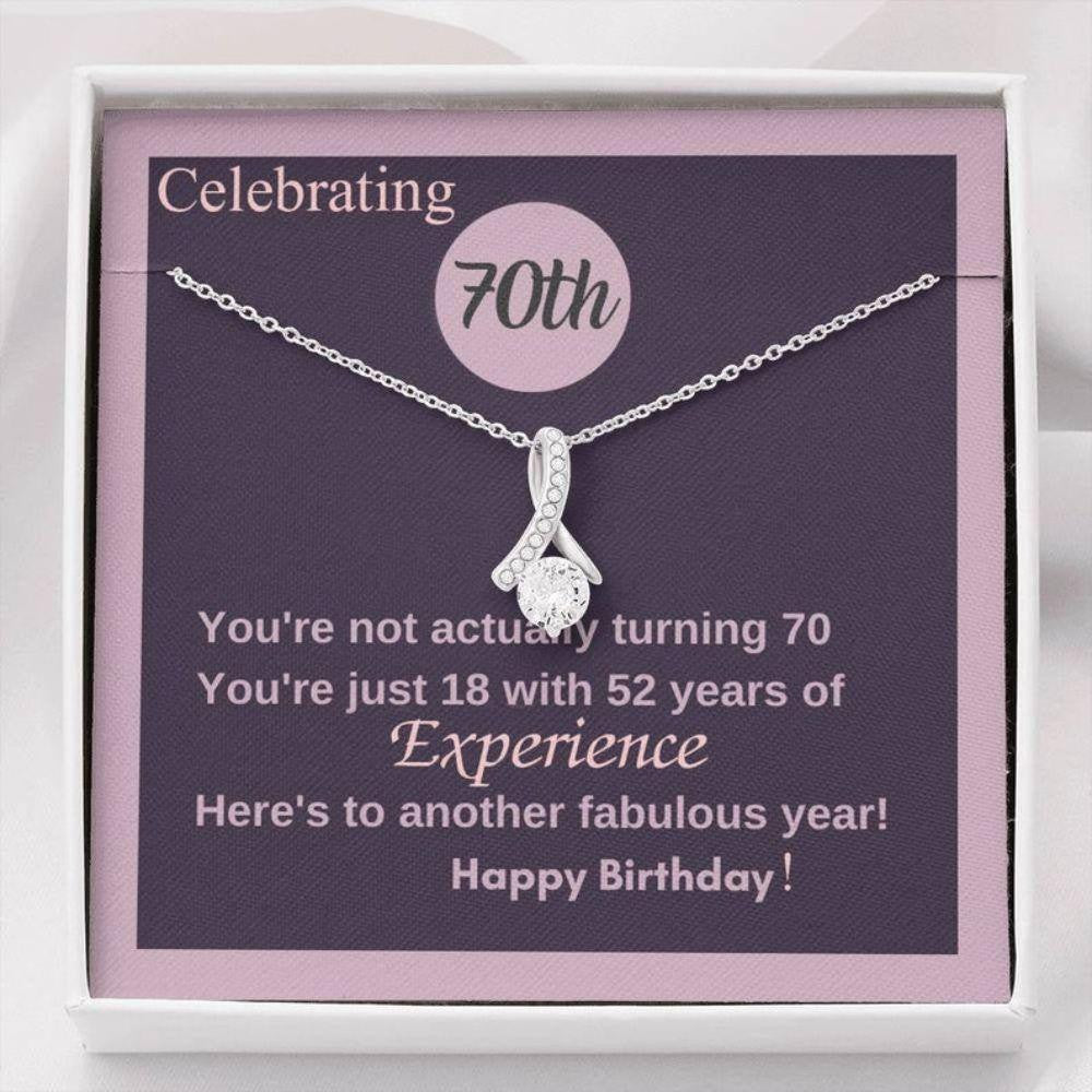 Mom Necklace, 70th Birthday Necklace Gift For Mom, 70th Birthday, Alluring Necklace, 70th Anniversary, 70th Necklace Grandma Gift