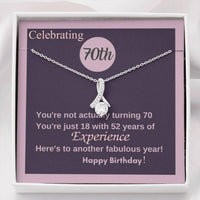 Thumbnail for Mom Necklace, 70th Birthday Necklace Gift For Mom, 70th Birthday, Alluring Necklace, 70th Anniversary, 70th Necklace Grandma Gift