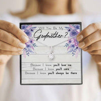 Thumbnail for Godmother Necklace Proposal Box, Will You Be My Godmother, Fairy Godmother Necklace
