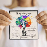 Thumbnail for Daughter Necklace, To My Daughter Necklace Gift � Stay Strong Be Confident � Gift From Mom