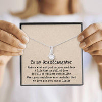 Thumbnail for Granddaughter Necklace, To My Granddaughter Necklace Gift � Infinity Heart Necklace