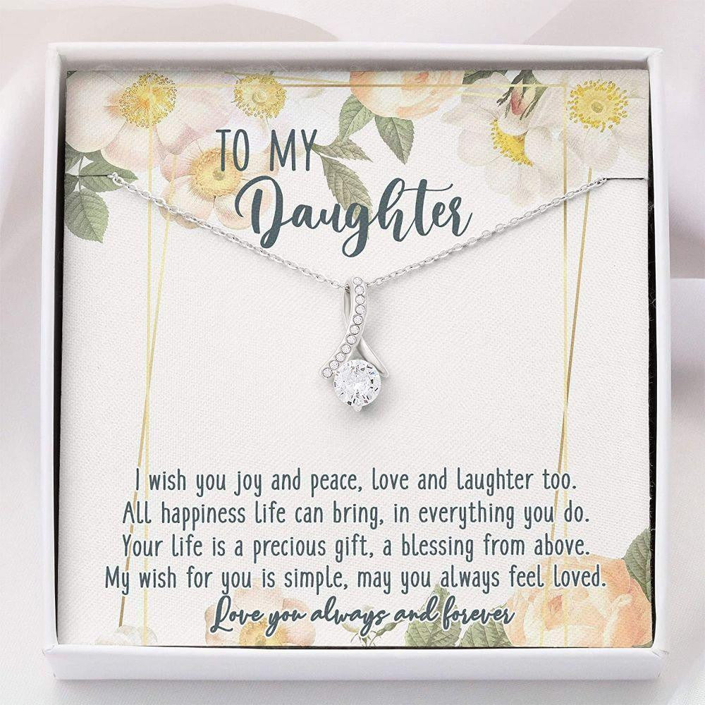 Daughter Necklace � Gift For Daughter � Alluring Beauty  Necklace With Gift Box For Birthday Christmas
