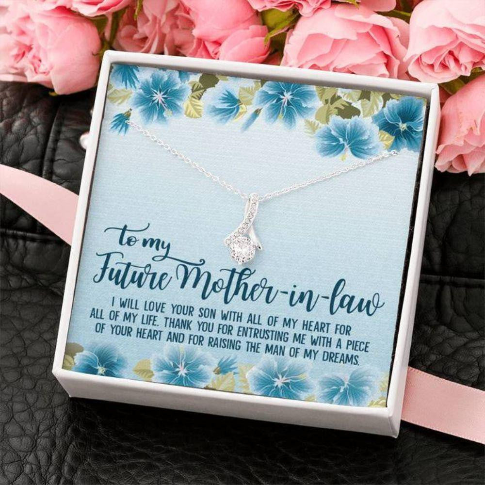 Mother-in-law Necklace, To My Future Mother-In-Law Necklace Thank You Gift For Entrusting Me