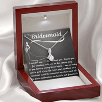 Thumbnail for Bridesmaid Necklace, To My Bridesmaid Necklace �I Couldn�t Say I DO Without You� Gift, Wedding Day