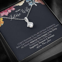 Thumbnail for Future Wife Necklace, To My Future Wife, Forever & Always Love Necklace � Engagement Gift For Bride, Fiance
