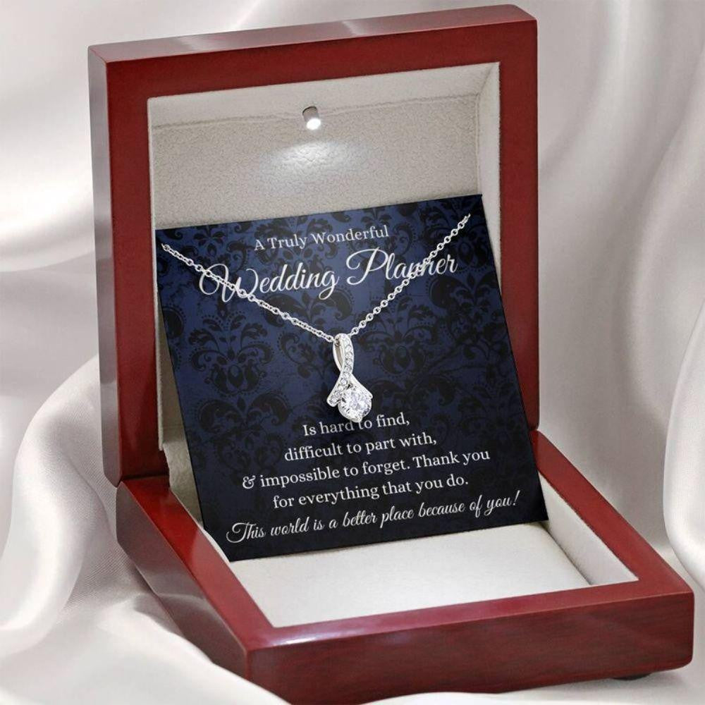 Wedding Planner Necklace Gift From Bride, Gift For Wedding Coordinator, Event Planner Necklace
