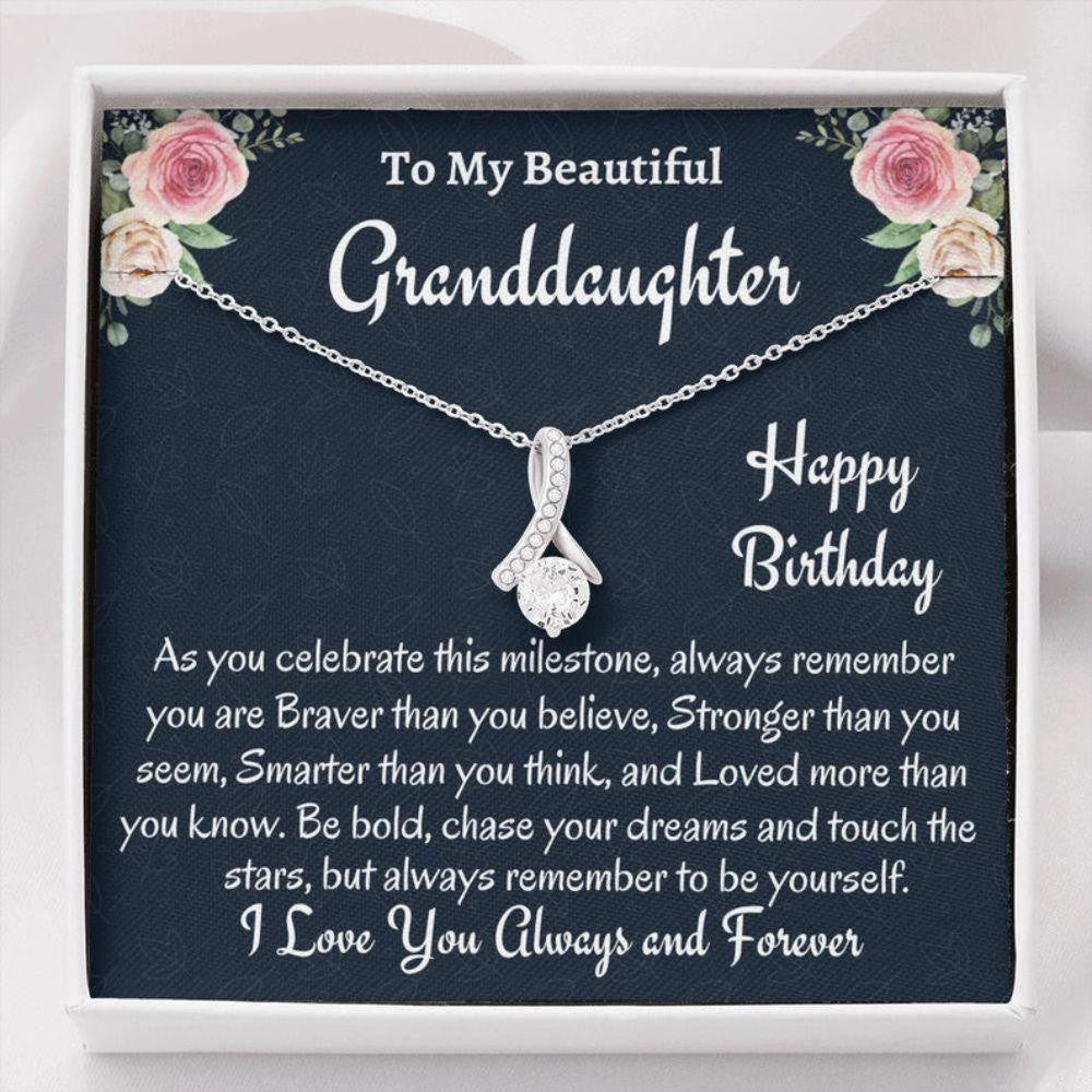 Granddaughter Necklace, To My Granddaughter Birthday Gift, Necklace Gift For Granddaughter Birthday