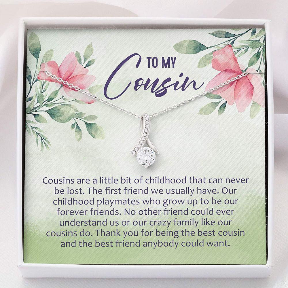 Cousin Necklace, Gifts For Cousin Necklace � Necklace With Gift Box