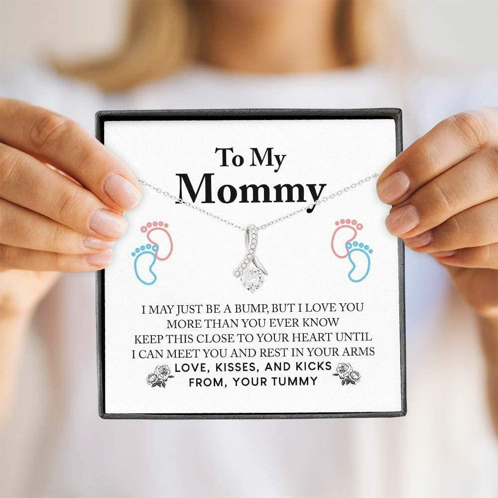 Mom Necklace, New Mommy Necklace � First Time Mom Pregnancy Gift