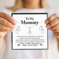 Thumbnail for Mom Necklace, New Mommy Necklace � First Time Mom Pregnancy Gift