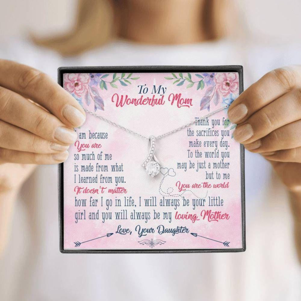 Mom Necklace, Gift For Mom, Mom Gift From Daughter Necklace, Gifts For Mom, Mother Necklace