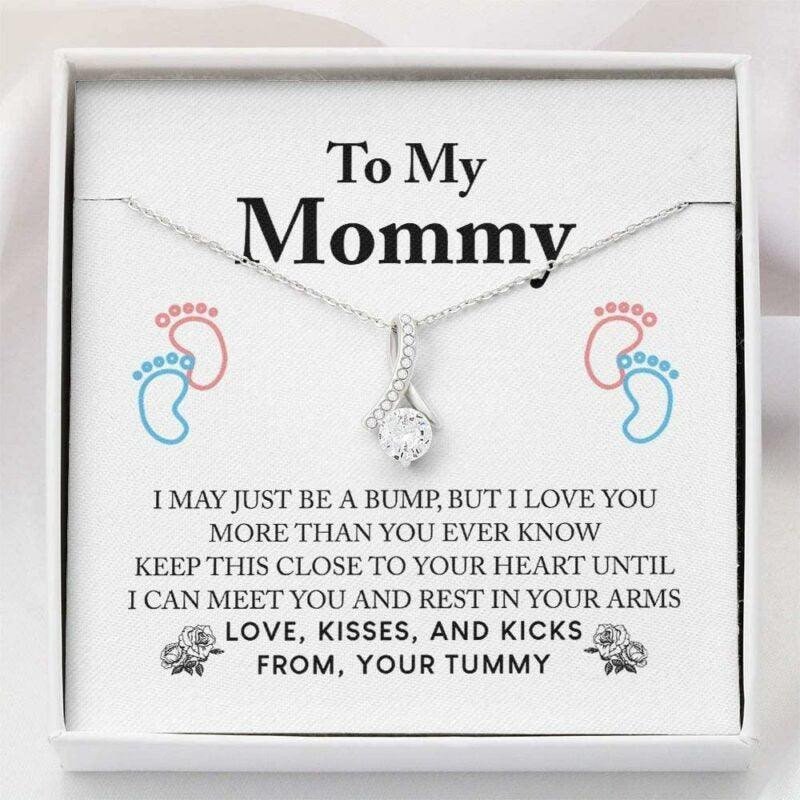 Mom Necklace, New Mommy Necklace � First Time Mom Pregnancy Gift