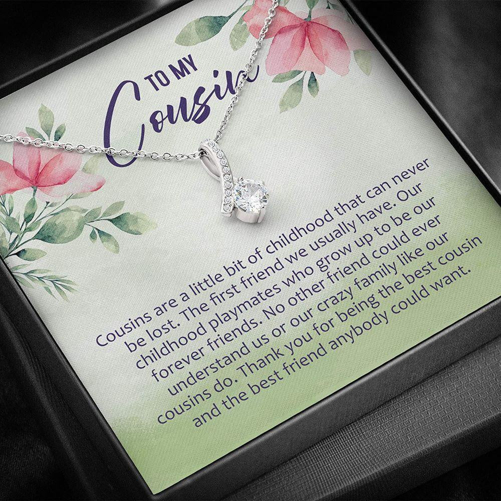 Cousin Necklace, Gifts For Cousin Necklace � Necklace With Gift Box