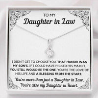 Thumbnail for Daughter-in-law Necklace, To My Daughter-In-Law Honor Alluring Beauty Necklace Gift