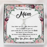 Thumbnail for Daughter Necklace, Memorial Mom Necklace � Pray For Mom Gift Bless My Mother