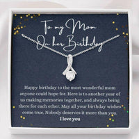 Thumbnail for Mom Necklace, Happy Birthday Mom Necklace, Gift For Mother Birthday , Mom Thoughtful Gift