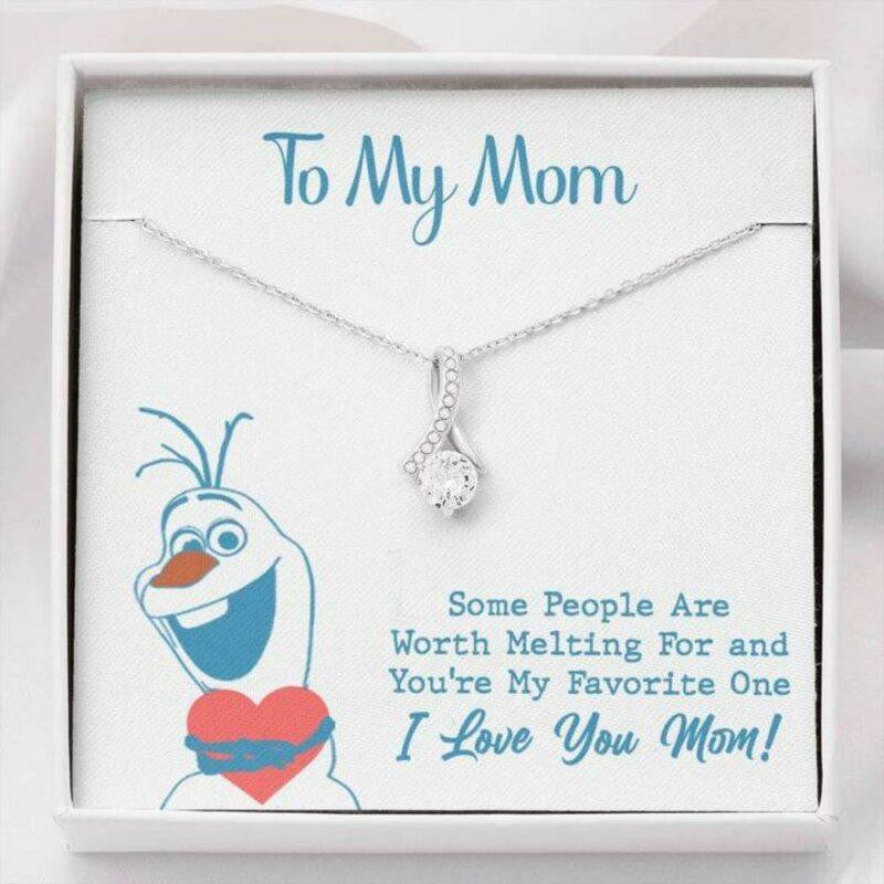 Mom Necklace, To My Mom Worth Melting For Alluring Beauty Necklace Gift For Mom