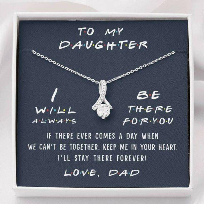 Daughter Necklace, To My Daughter Necklace Gift � Keep Me In Your Heart � Love Dad