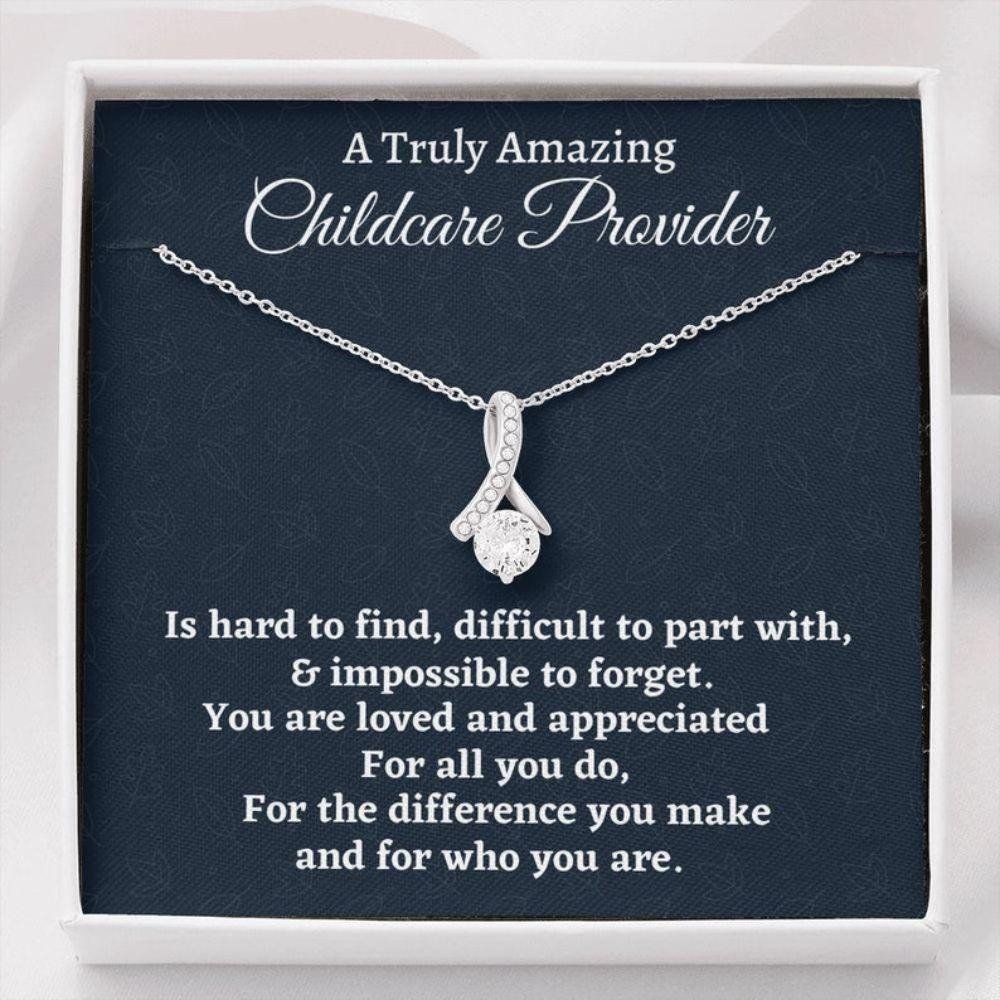 Childcare Provider Necklace Gift, Appreciation Gift For A Childcare Provider, Necklace Gift For Women