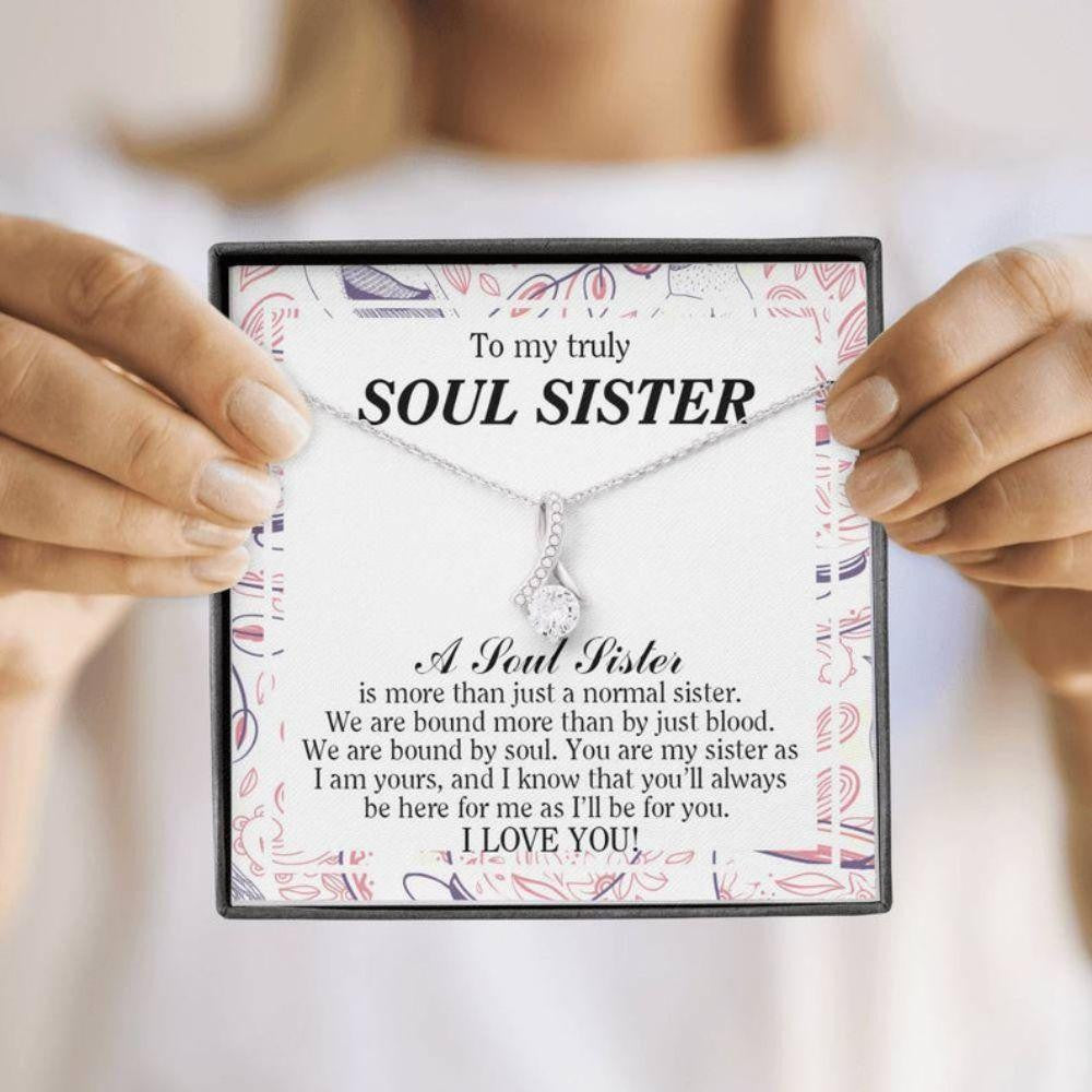 Sister Necklace, Soul Sister Necklace, To My Truly Soul Sister Gift, Birthday Gift For Soul Sister, Chrismas Gift, Thank You Gift For Soul Sister