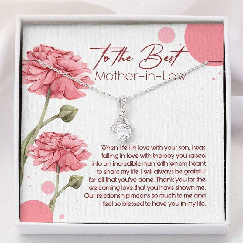 Mother In Law Necklace Gift � To Best Mother-in-Law Mothers Day Necklace
