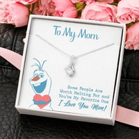 Thumbnail for Mom Necklace, To My Mom Worth Melting For Alluring Beauty Necklace Gift For Mom