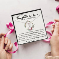 Thumbnail for Daughter-in-law Necklace, Daughter In Law Wedding Gift, Bride Gift From Mother In Law, Future Daughter-In-Law Necklace, Gift For Bride