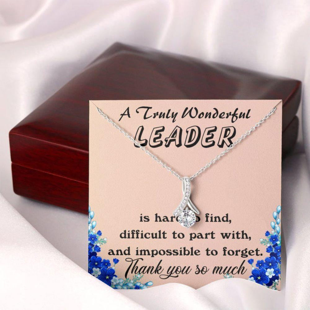 Truly Leader Necklace Gift, Leadership TeamGift, Gift For Boss Necklace