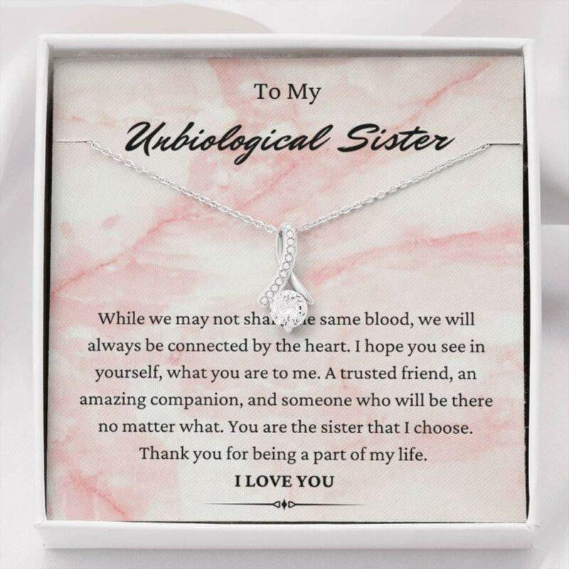 Sister Necklace, To My Unbiological Sister Necklace, Gift For Best Friend Soul Sister BFF Bridesmaid
