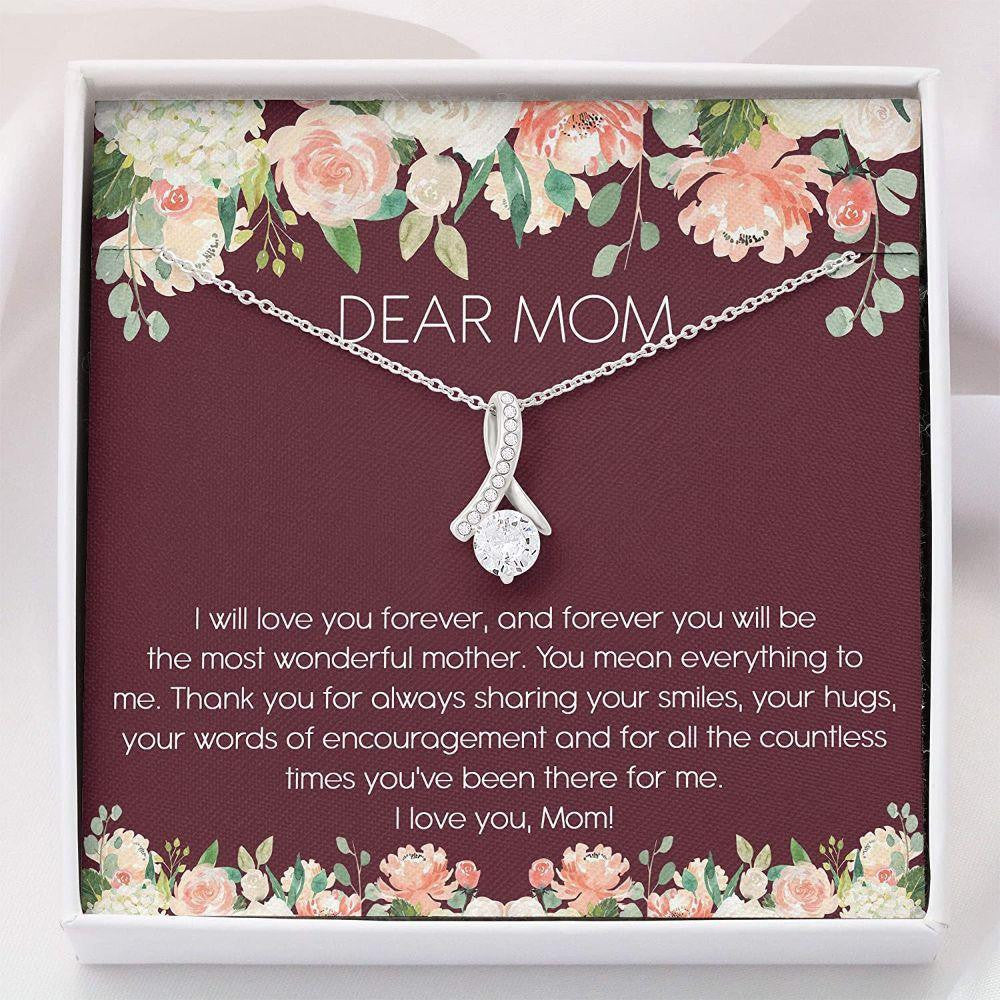 Mom Necklace � Dear Mom Necklace � Alluring Beauty Necklace With Gift Box For Birthday Christmas