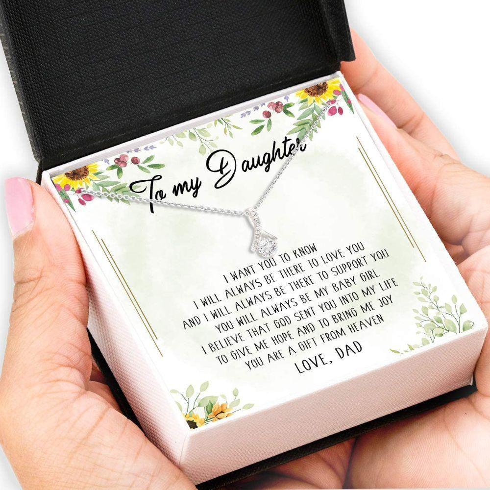Daughter Necklace, Gift for Daughter � Dad To Daughter Necklace