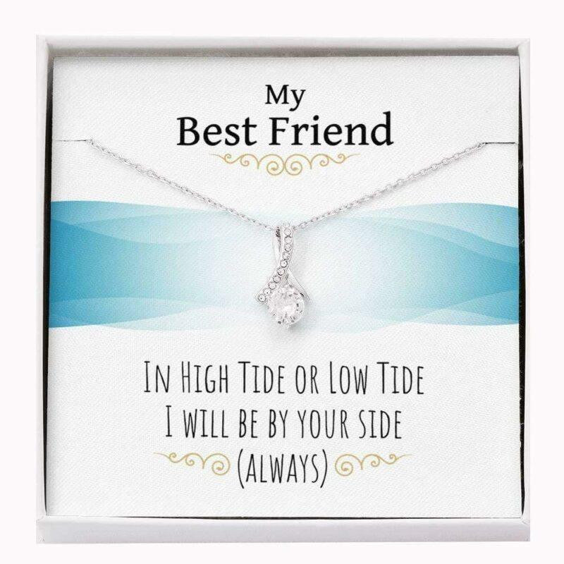 Friend Necklace, Best Friend Necklace � In High Tide Low Tide I Will Be By Your Side Always