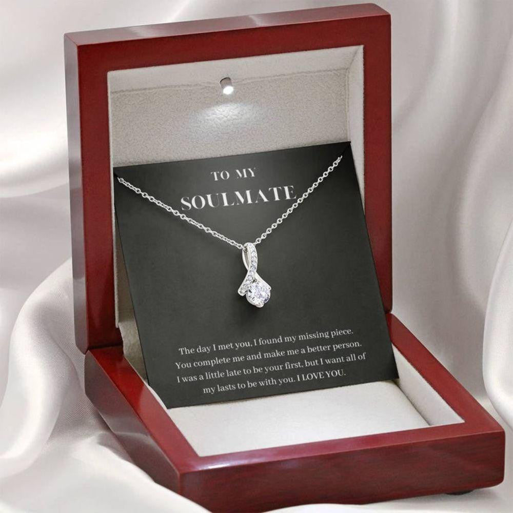 Girlfriend Necklace, Future Wife Necklace, To My Soulmate Necklace, You Complete Me, Gift For Wife, Girlfriend, Fiance, Future Wife