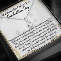 Thumbnail for Daughter Necklace, Graduation Necklace Gift For Daughter, Class Of 2022 Alluring Necklace For Her, Girl Graduation Gift Jewelry